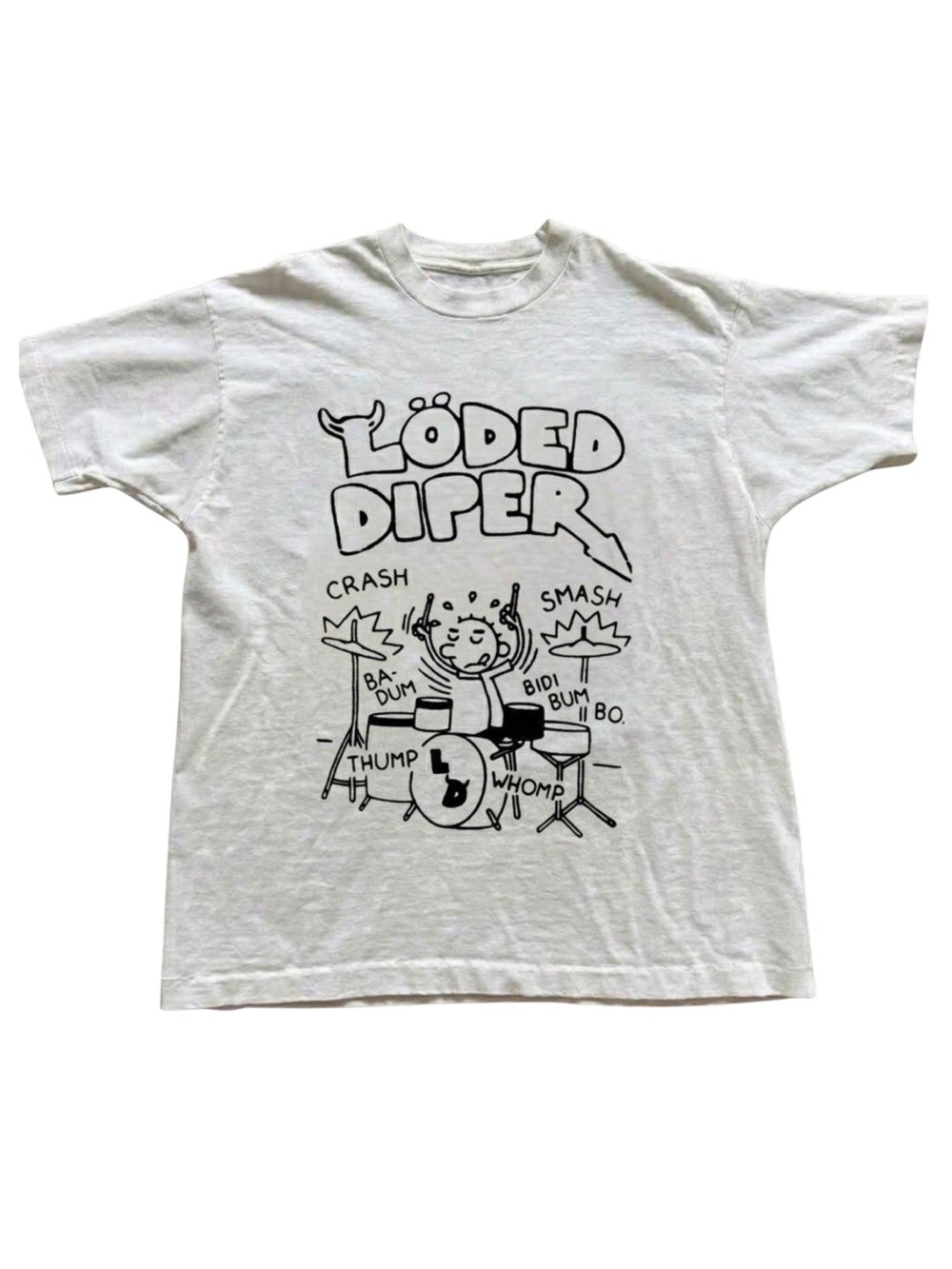 Gildan Loder Diper Graphic Tee - White